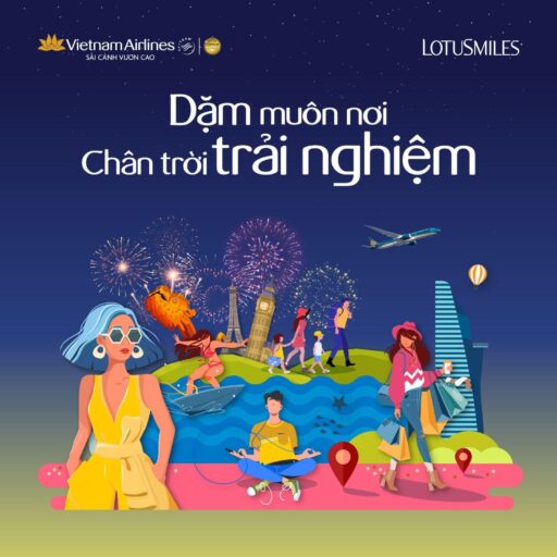 Trải nghiệm muôn nơi, nhận ngàn dặm thưởng