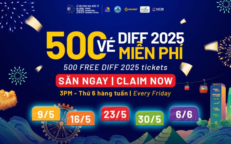Grab a chance to get 500 free tickets for Da Nang International Fireworks Festival!