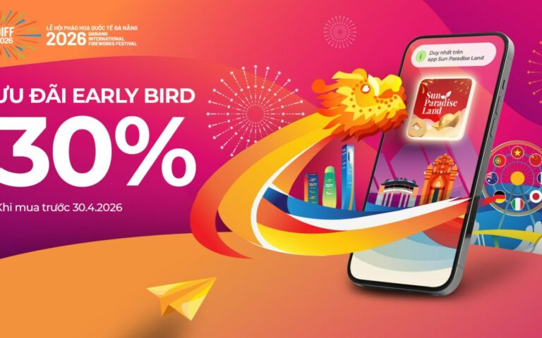 “Săn vé” DIFF 2026 sớm giảm tới 30%: Trải nghiệm combo bay + pháo hoa cực hấp dẫn